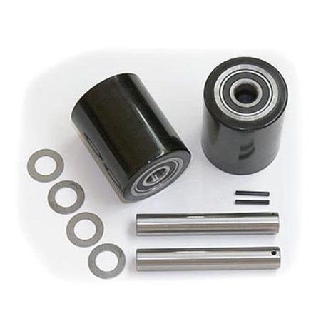 MULTITON Multiton GWK-TM-LW TM; J Load Wheel Kit for Manual Pallet Jack - Black GWK-TM-LW